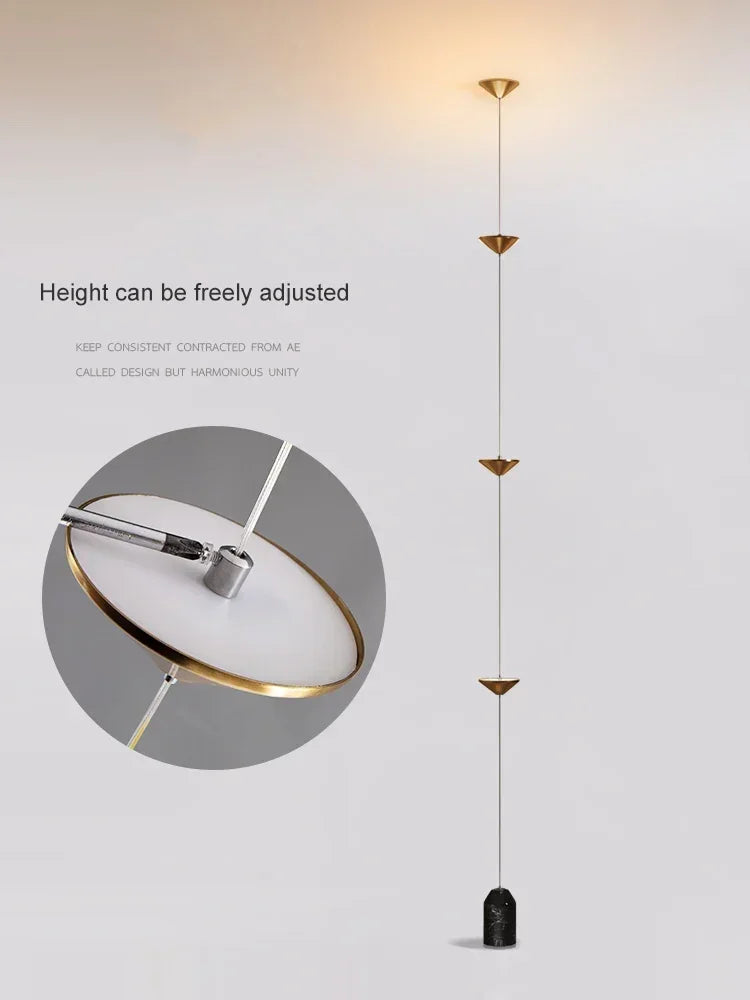 3 Head Hallway Background Wall Floor Lamp
