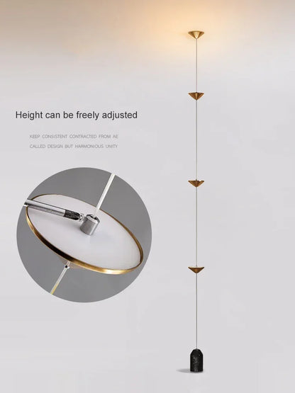 3 Head Hallway Background Wall Floor Lamp