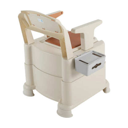 Bedside Commode Toilet with Sensor Night Light