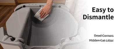 F6 Self-Cleaning Litter Box with Odor Control