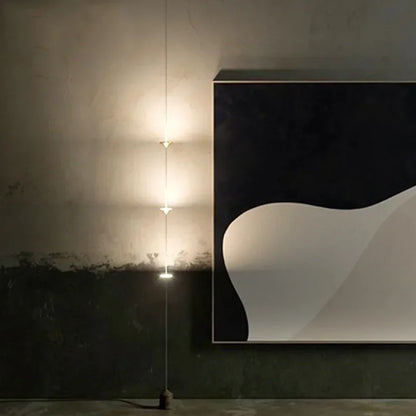 3 Head Hallway Background Wall Floor Lamp