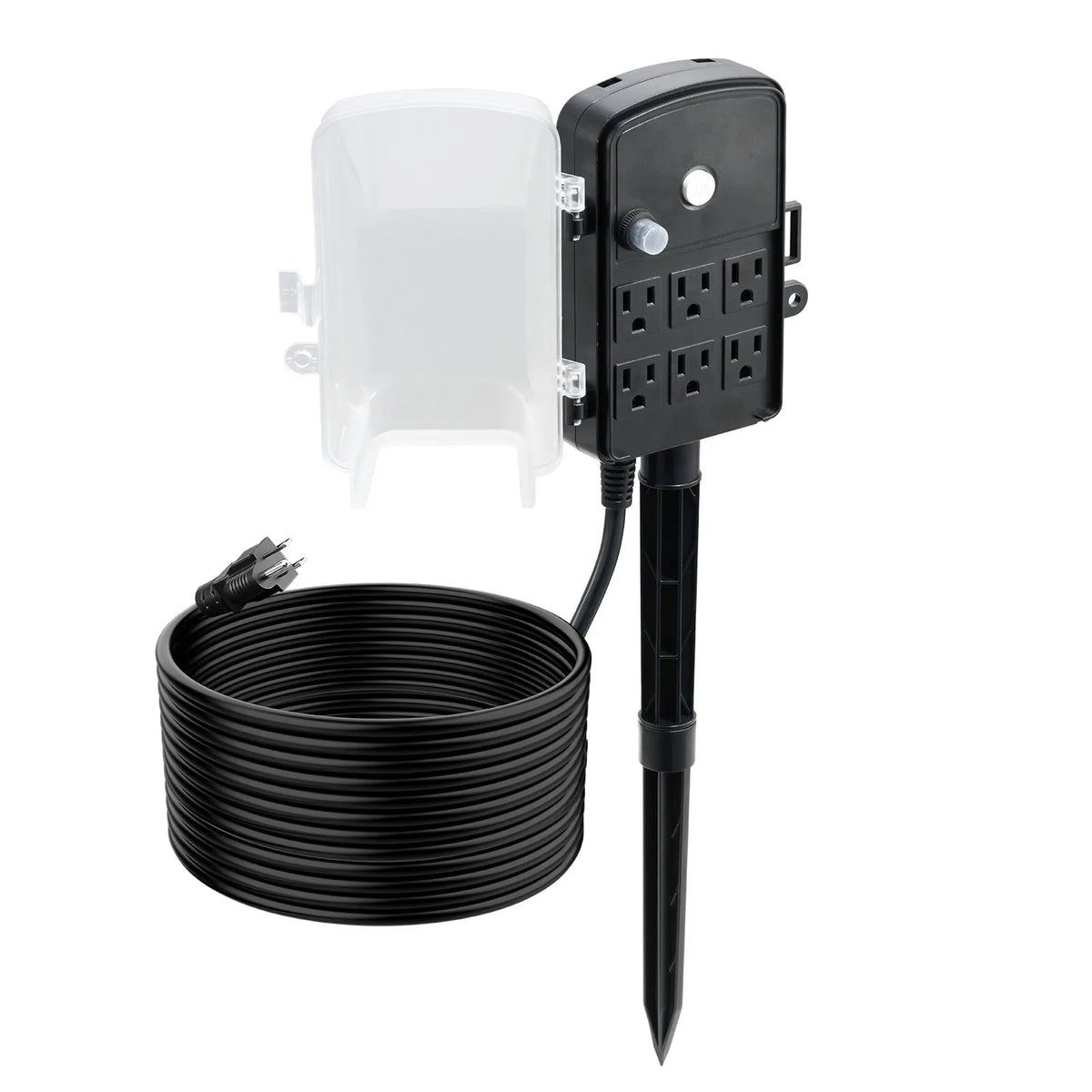 25FT Outdoor Power Stake Extension Cord