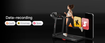 2.5 HP Quite Brushless, Folding Treadmill with Pulse Sensors