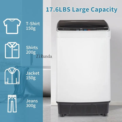 Full-Automatic Washing Machine with 10 programs 8 Water Level Selections