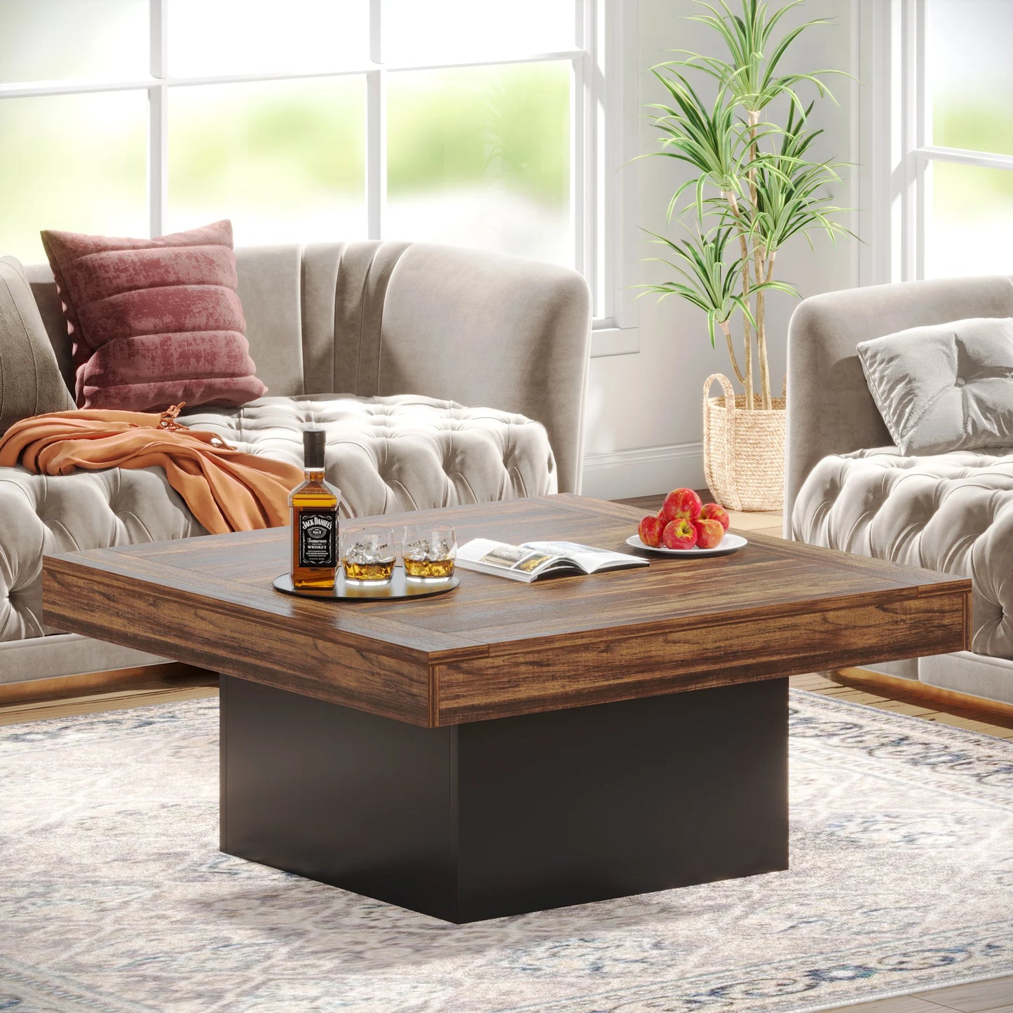 Coffee Table with LED lighting