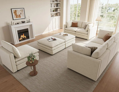 97in Modular L-Shape Sectional Sofa Deep Seat