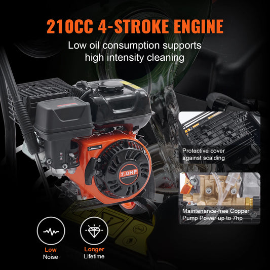 3600 PSI 2.6 GPM Gas Powered Pressure Washer
