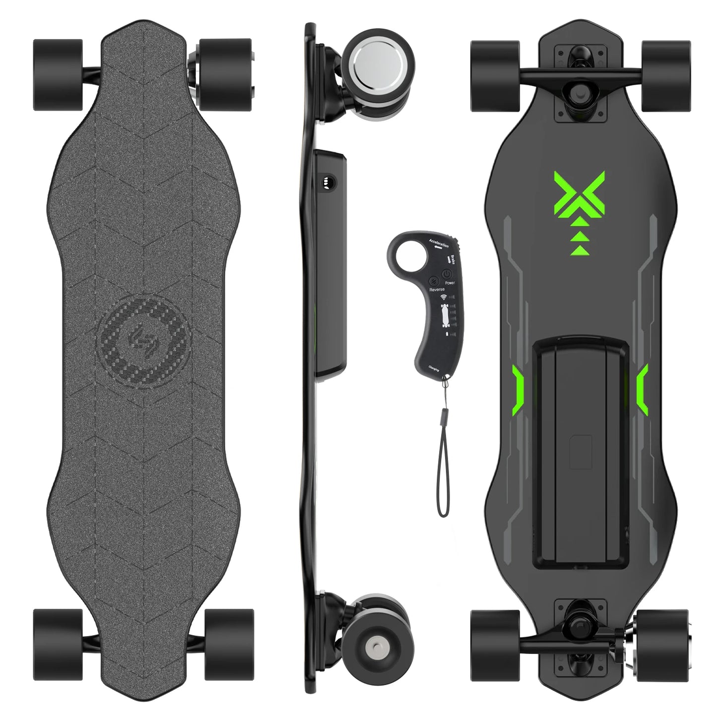 Electric Scooter Four-Wheel E-Scooter Top Speed 12Mph
