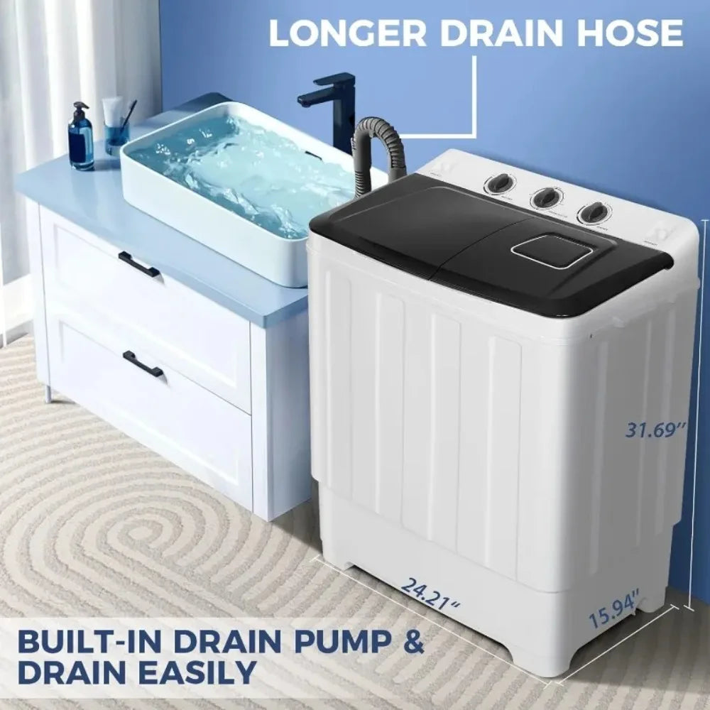 30Lbs Capacity Portable Washing Machine
