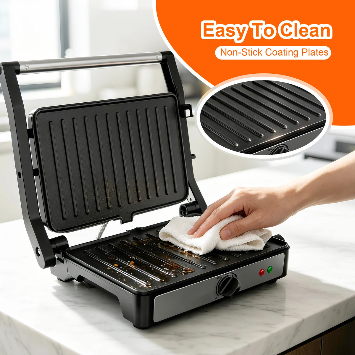 900W 2-Slice Sandwich Maker