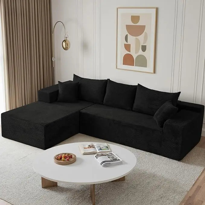 103" L Shaped Sectional Boneless Couch