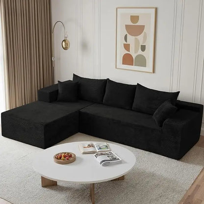 103" L Shaped Sectional Boneless Couch