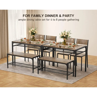 4-Piece Dining Set for Small Spaces & Apartments