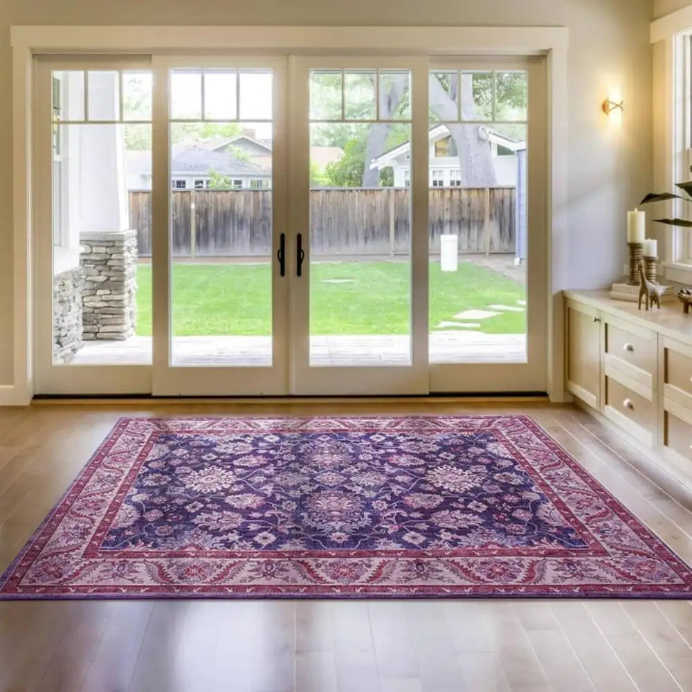 New Vintage Floral Rugs Soft Accent for Bedroom Living Room