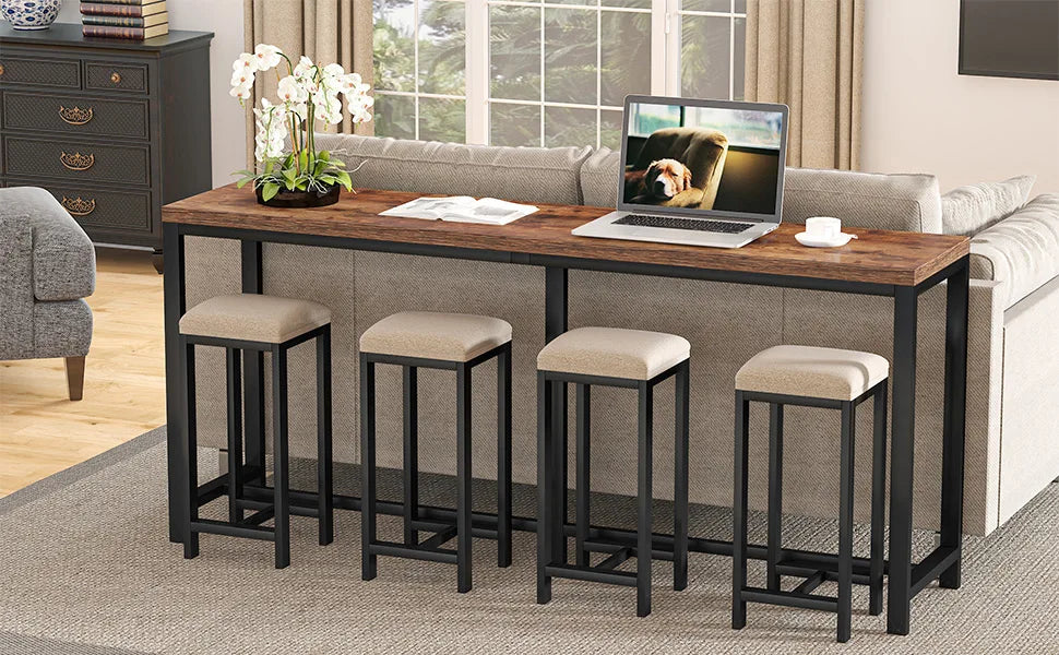 70.9-inch Extra Long Console Table Easy Assembly