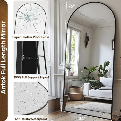 76"x34" Freestanding Full-Length Mirror