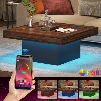 Coffee Table with LED lighting