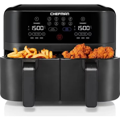 6 Quart Dual Basket Air Fryer - Digital Touchscreen