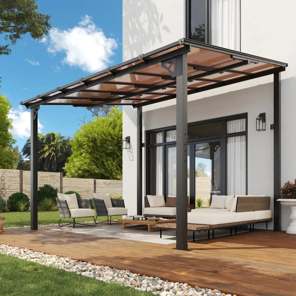 High quality-10' x 12' Gazebo Pergola w/ Sloped Roof