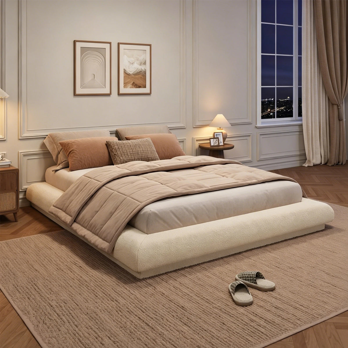 Full Queen King Cloud Platform Bed Frame