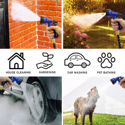 Expandable Garden Hose 3/4 in. x 50 ft. with 7 Function Spray Nozzle