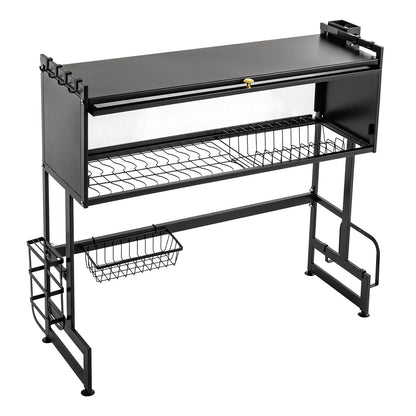Large 2-Tier Dish Drainer with Cutlery Holder