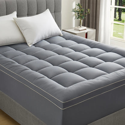Mattress Topper for Back Pain, Extra Thick Mattress Cover Protector.