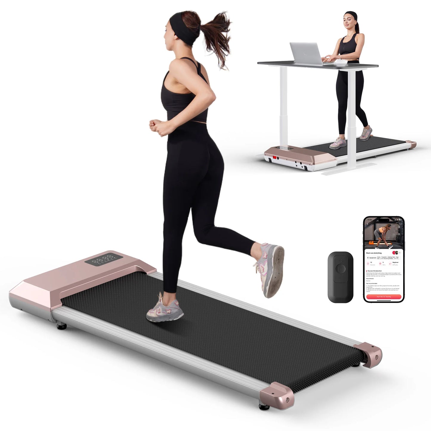 2.5HP Treadmills 2in1 Walking Running Fitness Exercise Machine