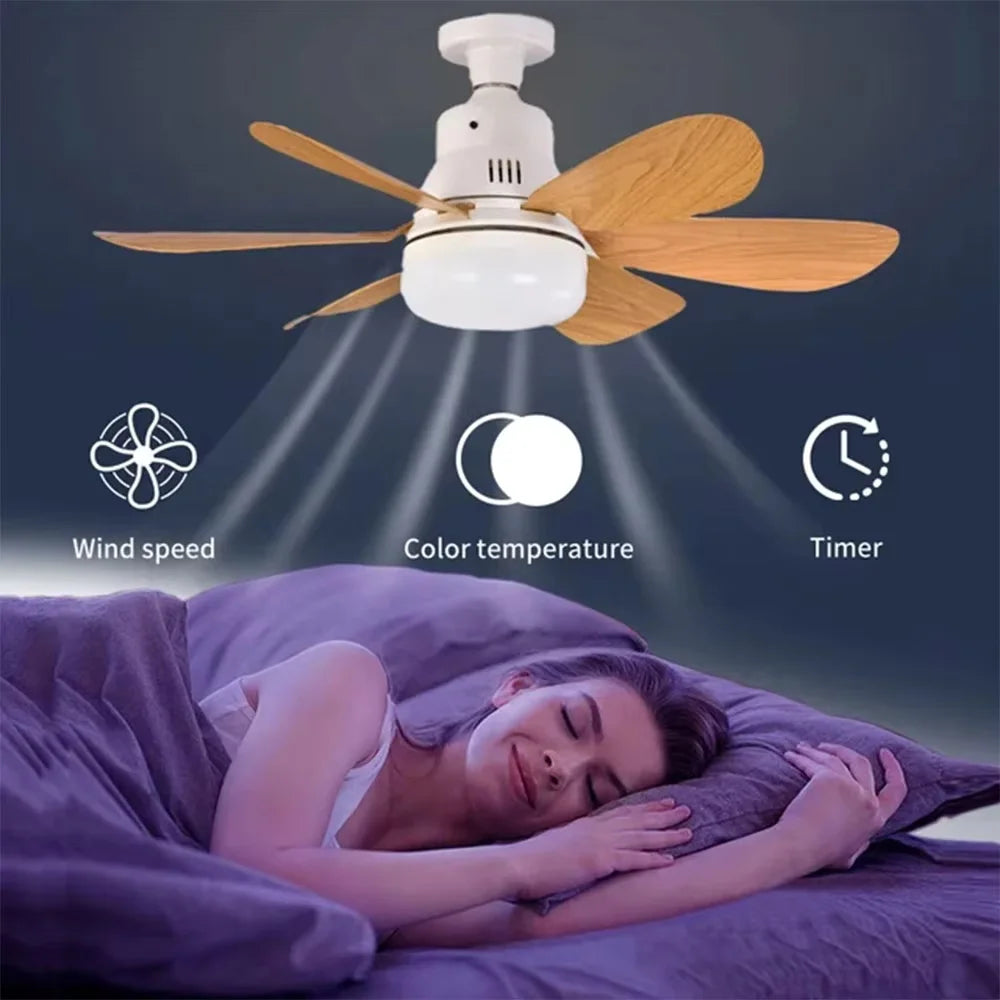 40W Ceiling Fan with Remote Control LED Light