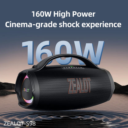 160W High Volume Portable Bluetooth Speaker