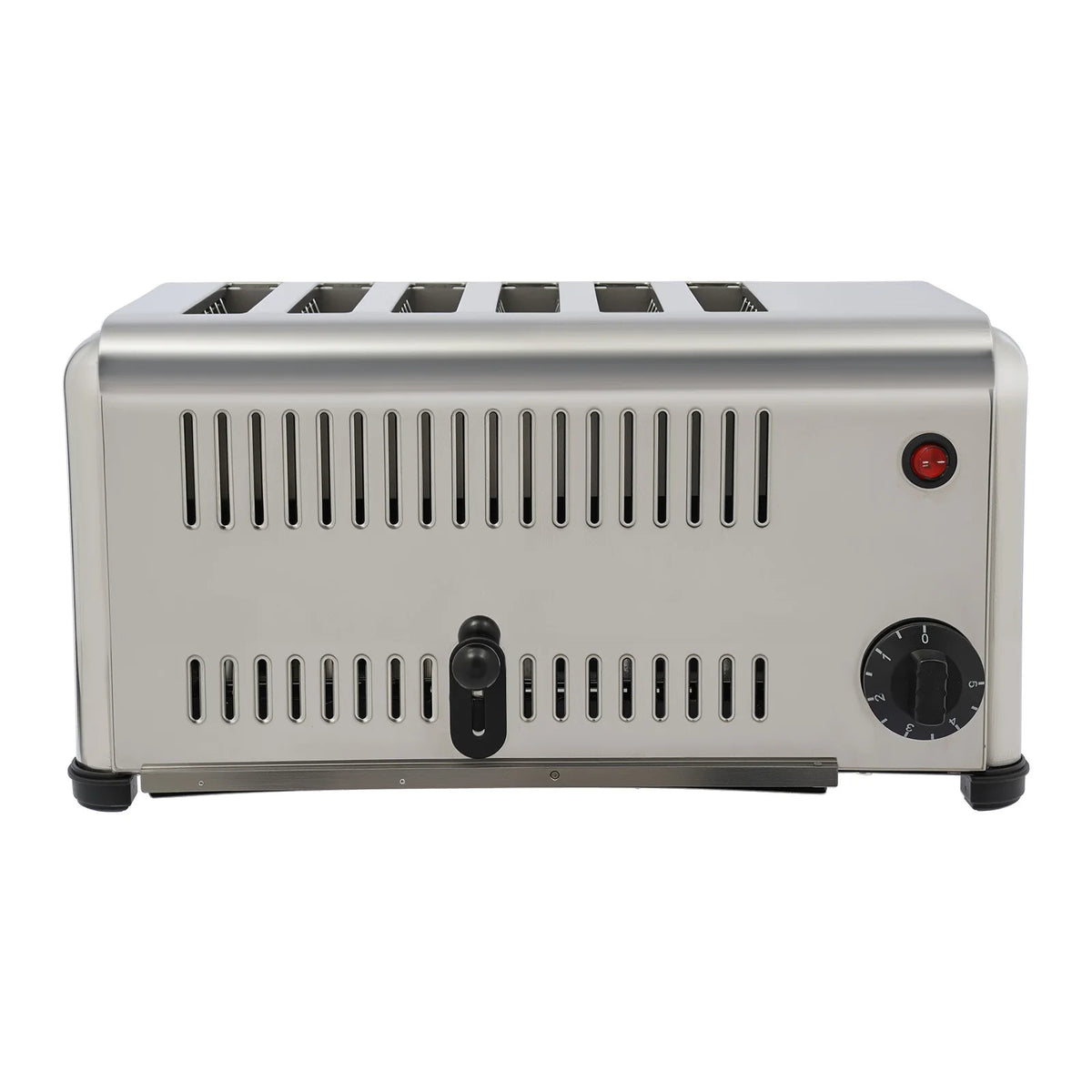 6 Slice Wide Slot Stainless Steel Toaster