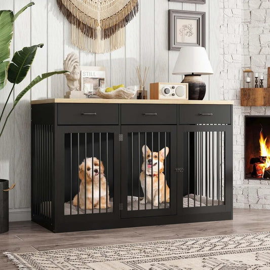 55.3" Indoor Heavy Duty Dog Kennel