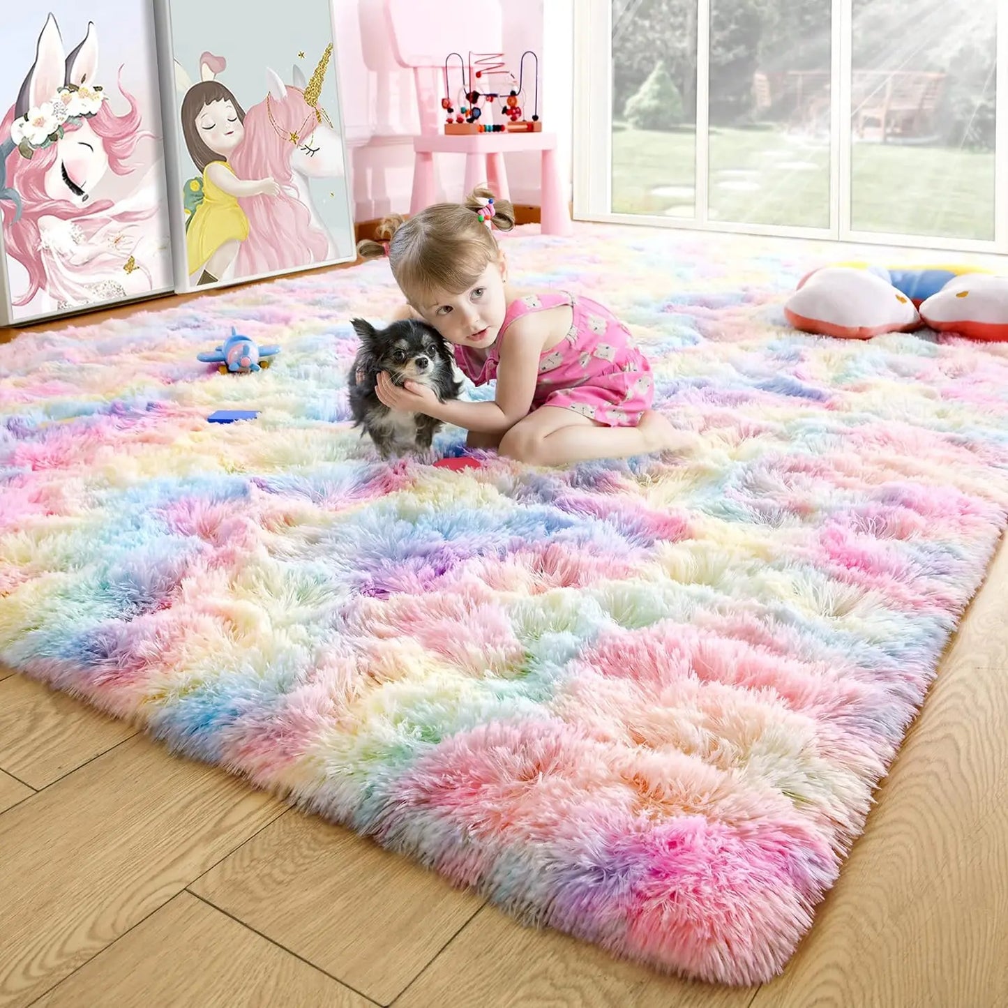 Fluffy Non-Slip Rugs for Hardwood Floors Room Decor