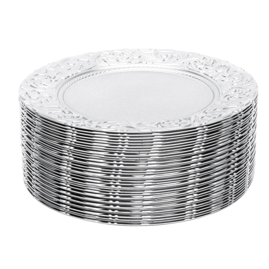 100PCS Reusable Serving Plates for Birthday Parties