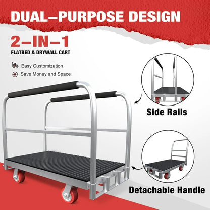 Heavy Duty 2-in-1 Panel Truck with 42 x 24 Platform
