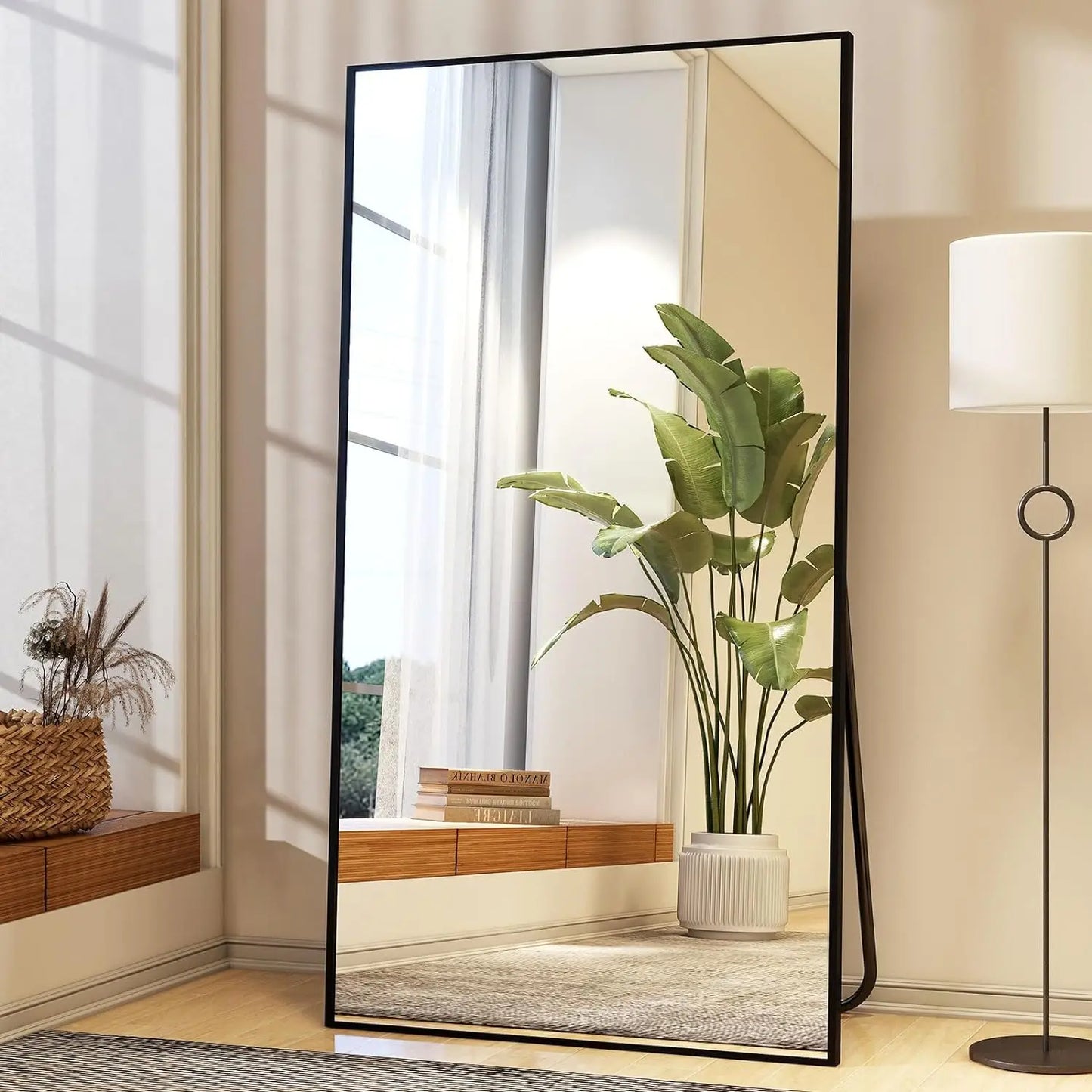 34"x76" Full Length Mirror with Stand