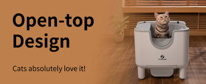 F6 Self-Cleaning Litter Box with Odor Control