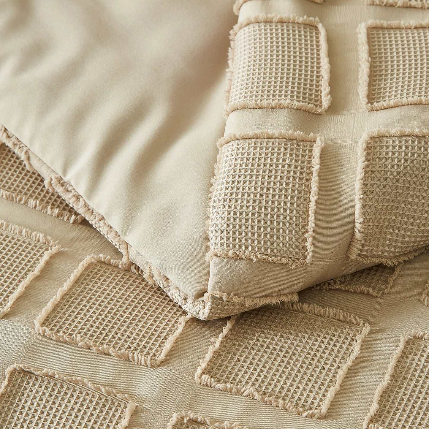 Solid color cut flower Queen size Comforter sets