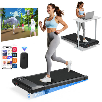 Foldable 6% Slope Under Desk Treadmills