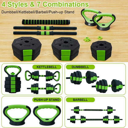 4 in 1 Adjustable Dumbbell Set