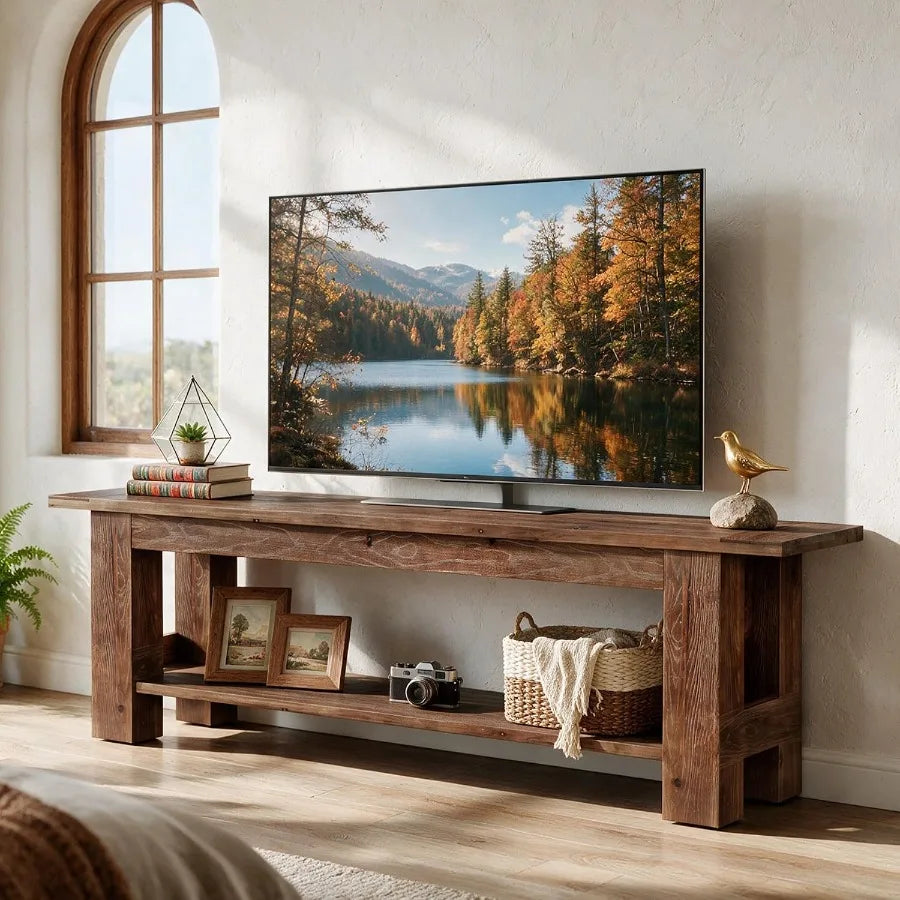 Solid Wood TV Stand for TVs up to 75''