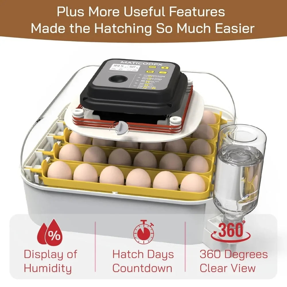 Tool 30 Egg Incubator with Automatic Egg Turner