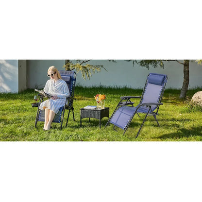 Outdoor Zero Gravity Recliner Set