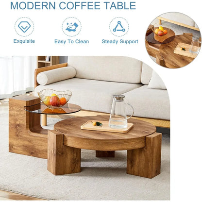 2 in 1 Detachable Small Center Table Set
