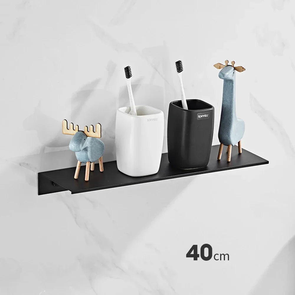 30/40/50CM Bathroom Shelf Aluminum Floating Shelves