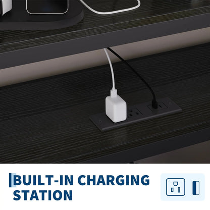 Twin Corner Bed Frame With Charging Station