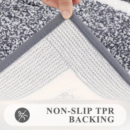 5-Piece, Non-Slip Dark Grey Bathroom Set