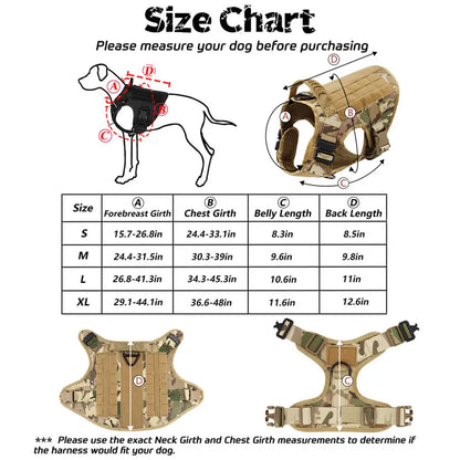 Training Walking Vest Dog Harness and Collar for Medium Large Dogs