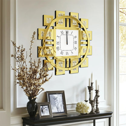60CM Decorative Wall Clock Inlay Battery Operated