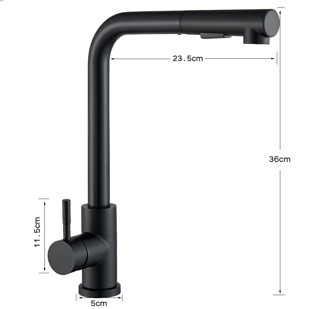 Flexible Gourmet Kitchen Faucet 2 Way Nozzle